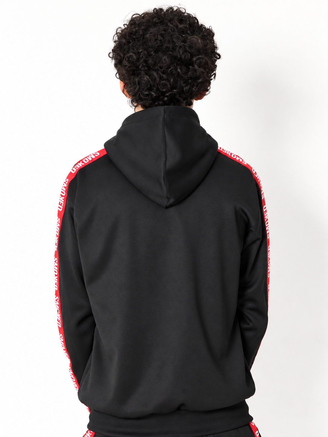 Smoked Blackout Tapered Hooded Tracksuit