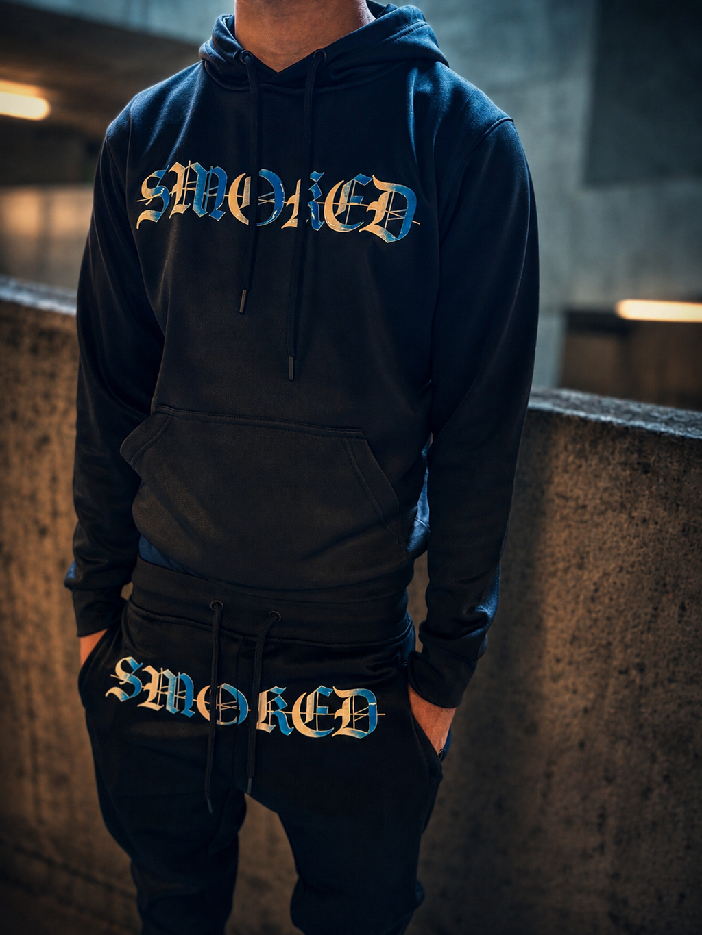 Smoked Gradient Tapered Tracksuit