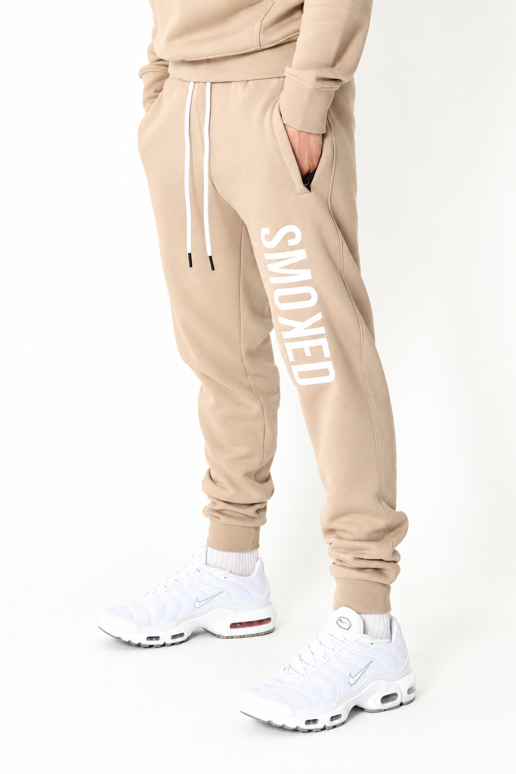 Smoked Beige Essential Pullover Hoodie