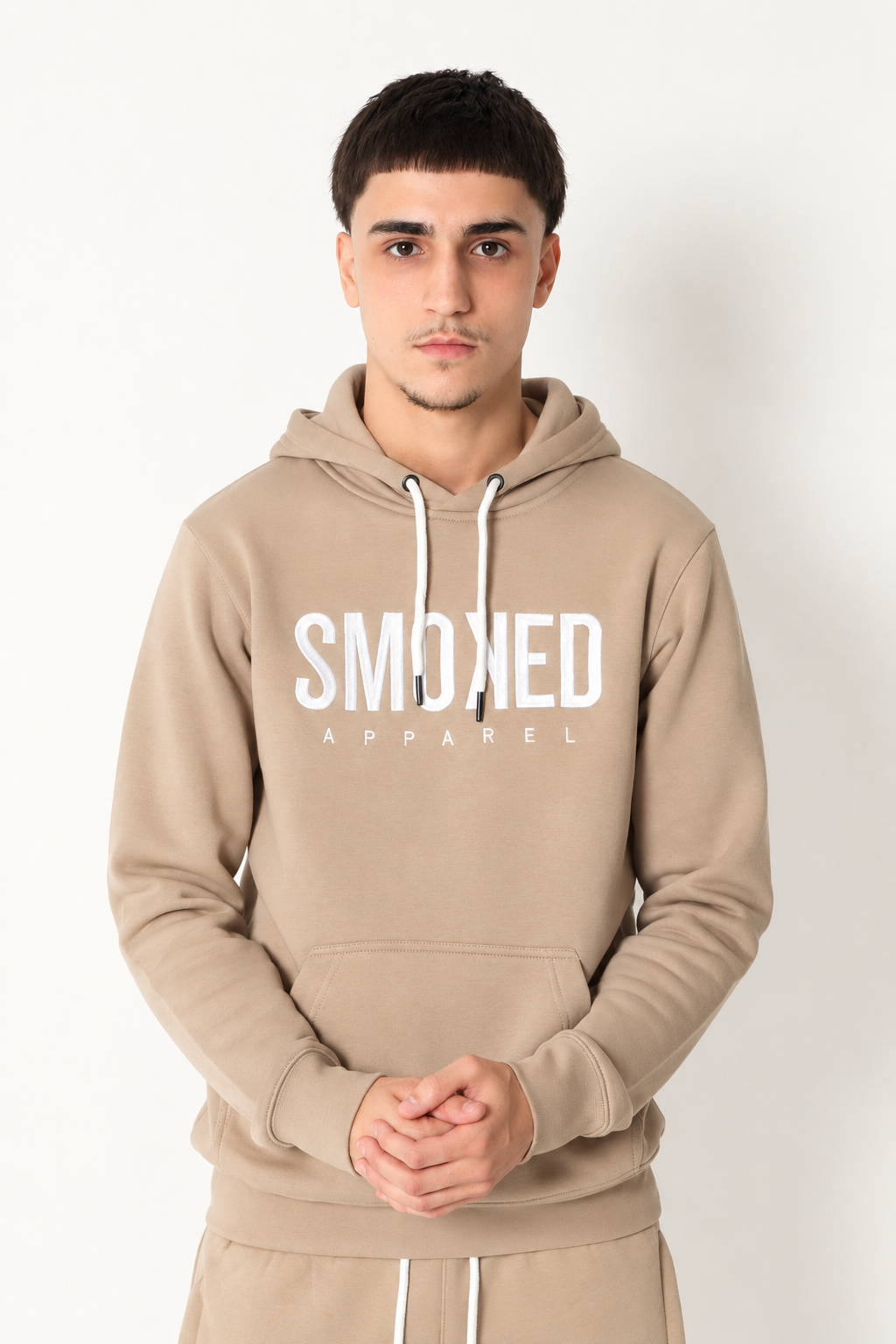 Smoked Beige Essential Pullover Hoodie