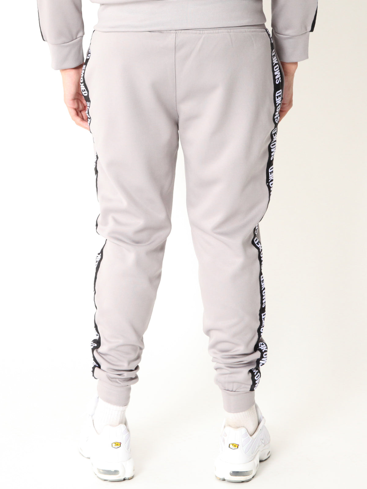 Smoked Ghost Grey Tapered Hooded Tracksuit