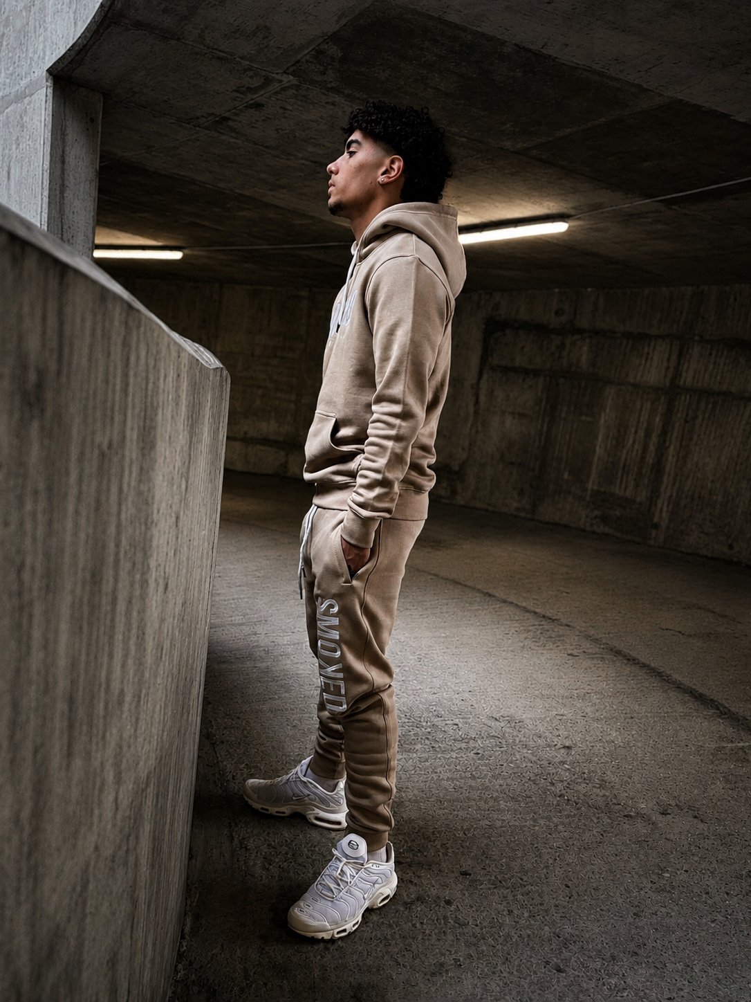 Smoked Beige Essential Pullover Hoodie