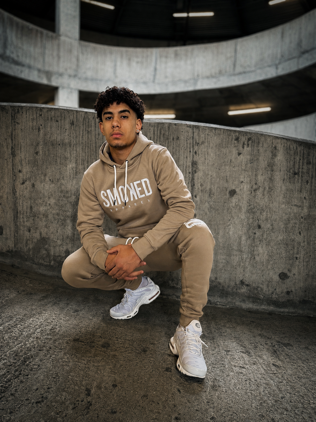 Smoked Beige Essential Pullover Hoodie
