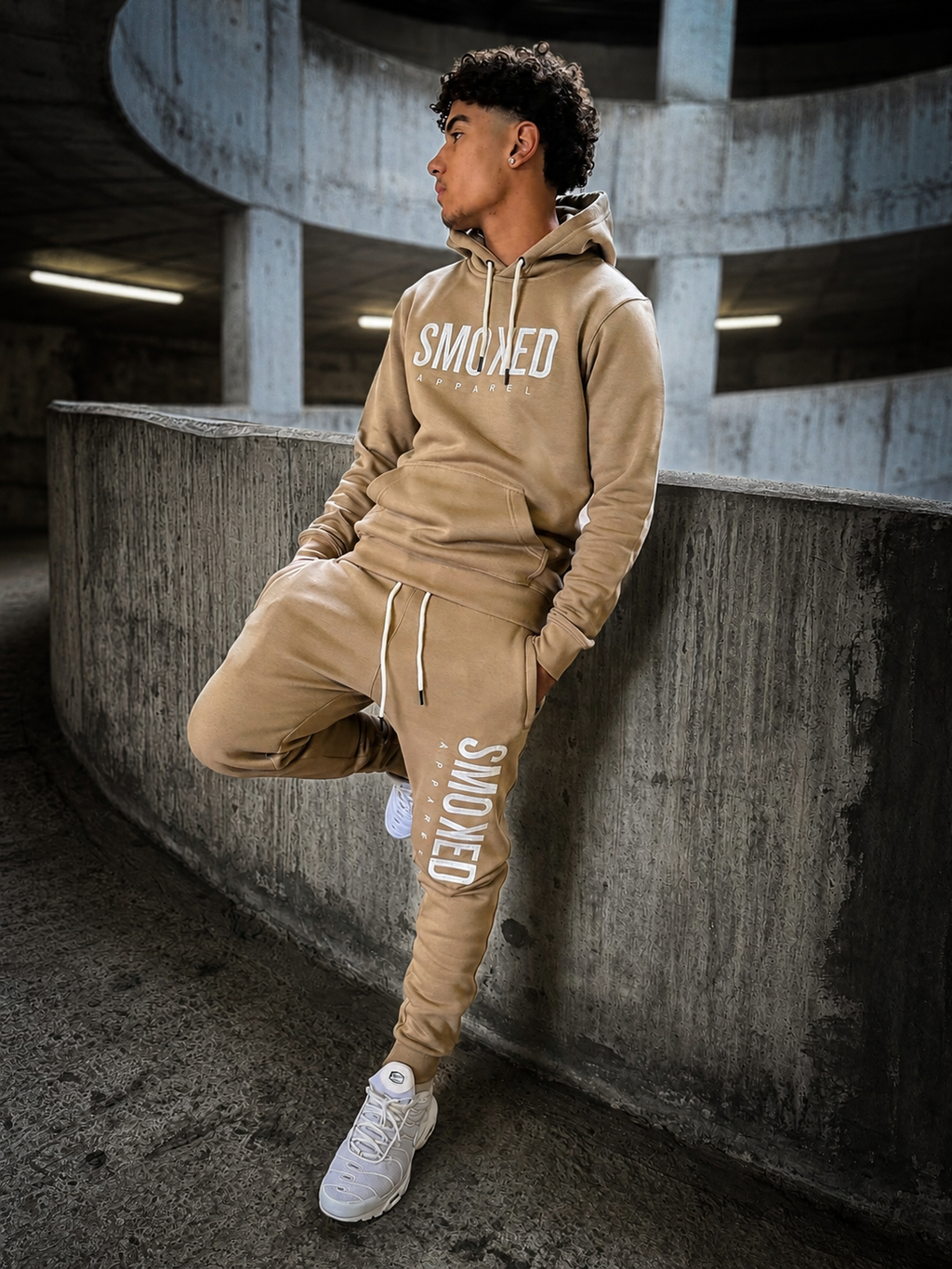 Smoked Beige Essential Pullover Hoodie