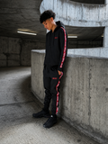 Smoked Blackout Tapered Hooded Tracksuit