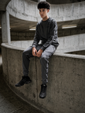 Smoked Charcoal Grey Tapered Tracksuit