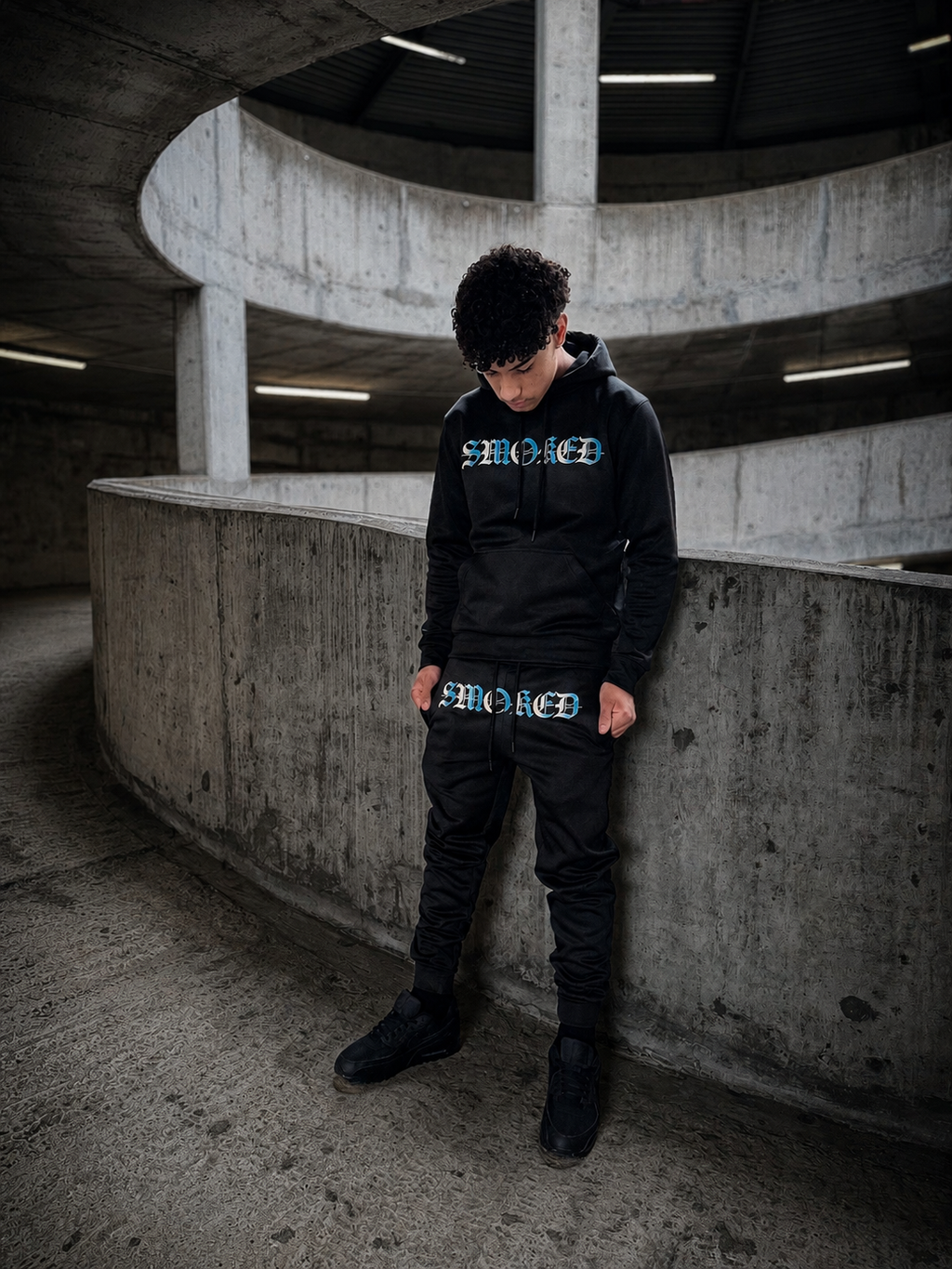 Smoked Gradient Tapered Tracksuit