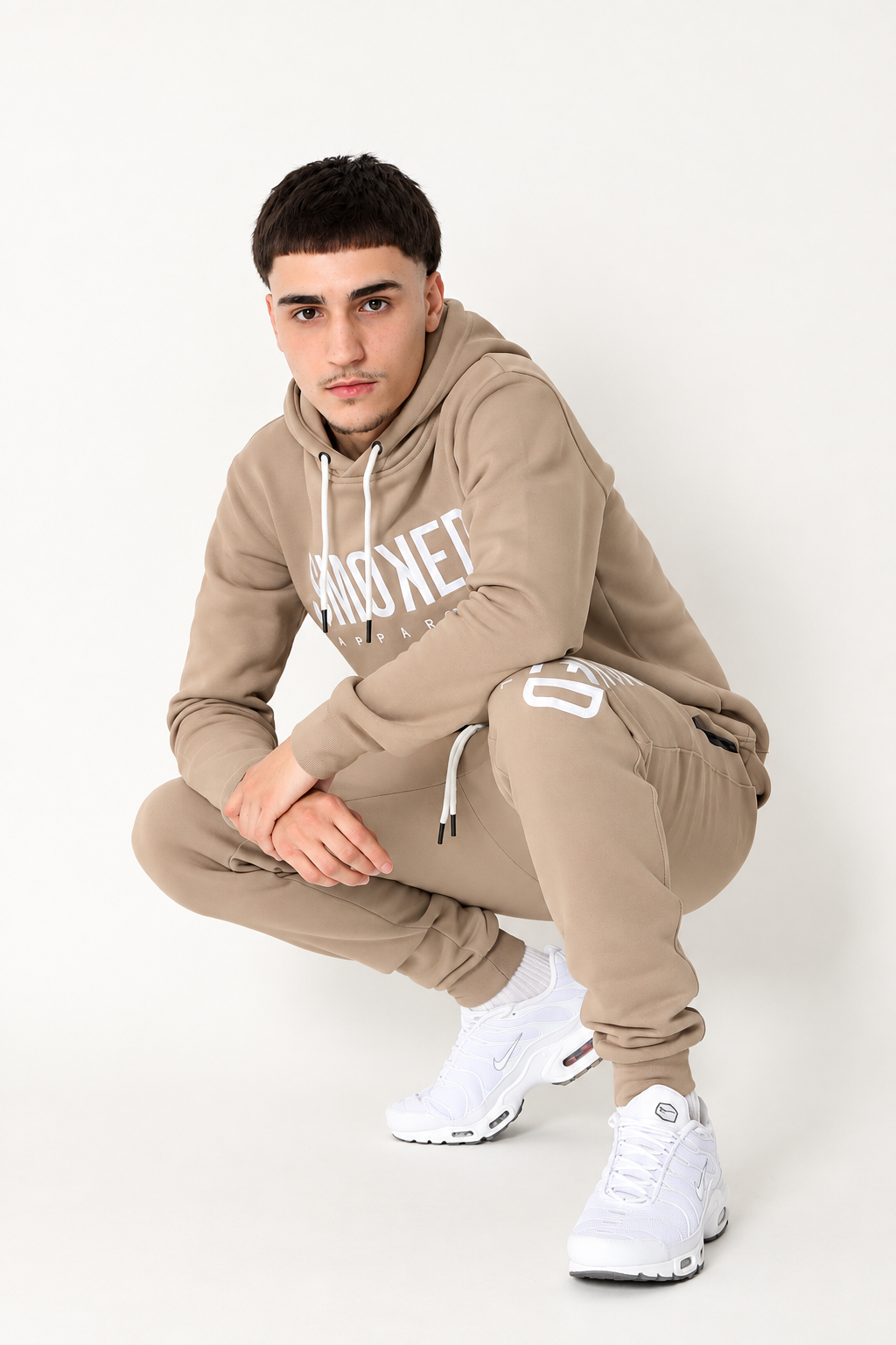 Smoked Beige Essential Pullover Hoodie